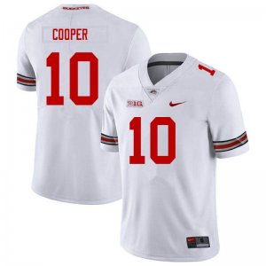 NCAA Ohio State Buckeyes Men's #10 Mookie Cooper White Nike Football College Jersey PSK0745IY